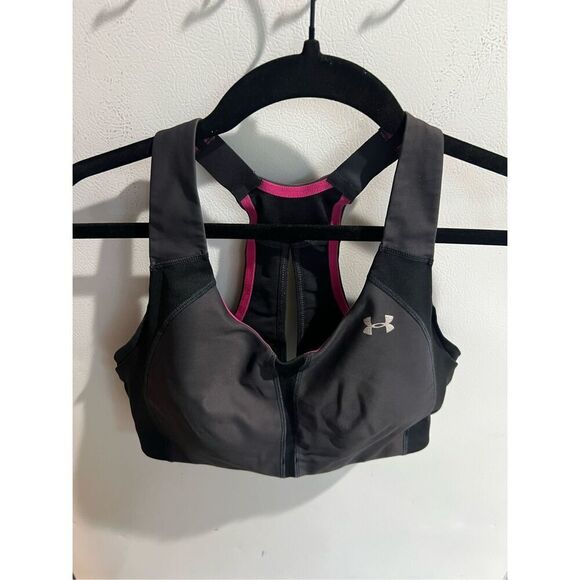Under Armour Black Bra Woman’s Size 34C Heat Gear - Picture 5 of 16